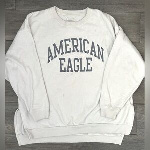 White American eagle oversized sweater